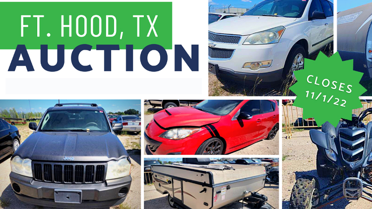 Fort Hood vehicle Auction