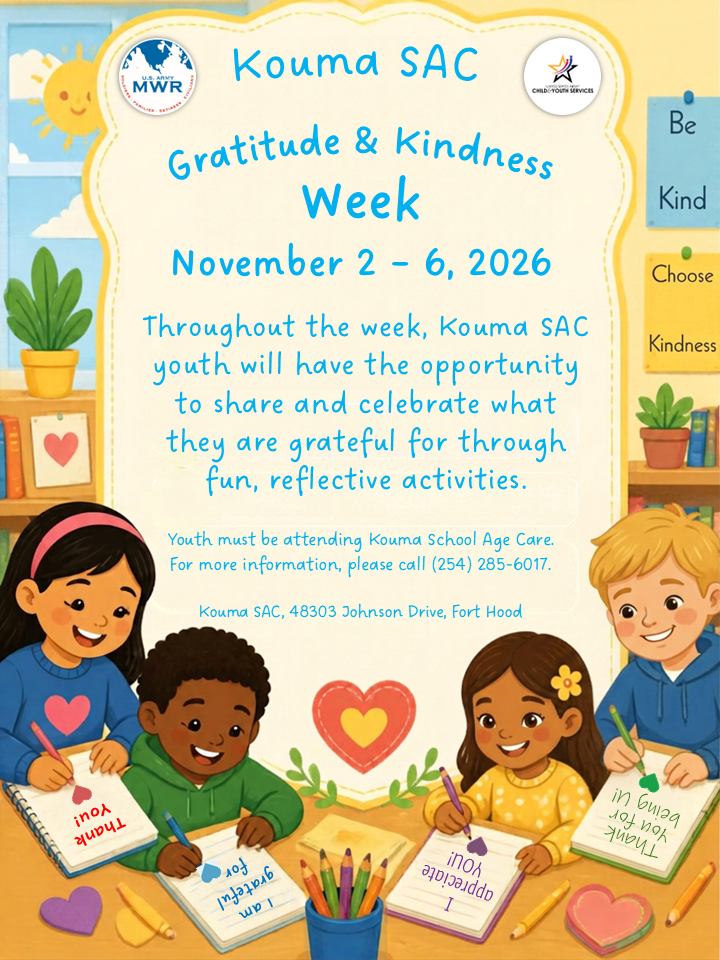 Kouma SAC Gratitude and Kindness Week