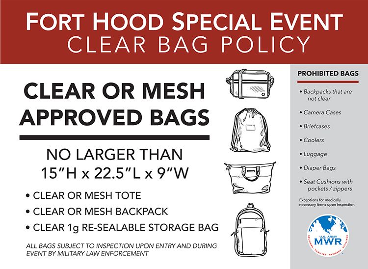 Clear Bag Policy 2026